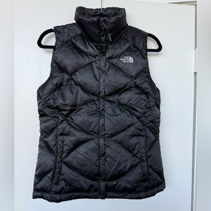 The North Face black puffer vest
